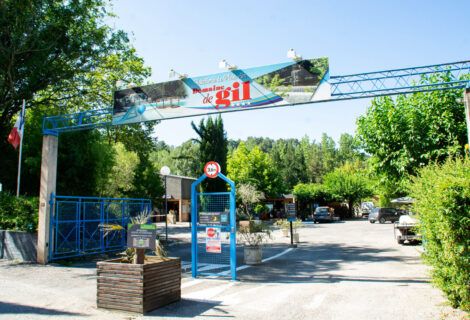 L'entrée du camping